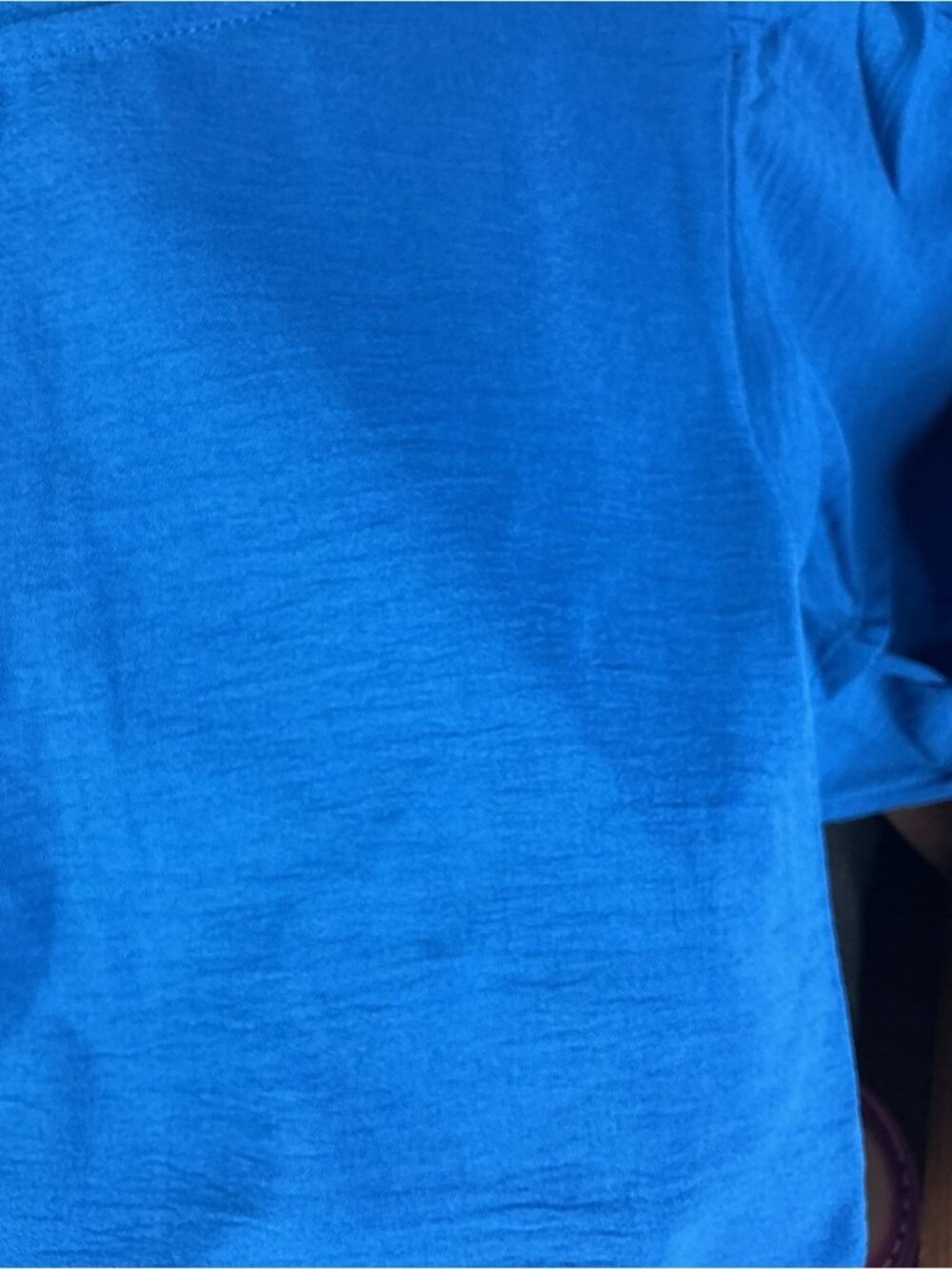 ⭐ Blue Ruffle Sleeve Blouse Flowy Lightweight Casual Chic Top - Medium (M) - Picture 7 of 11